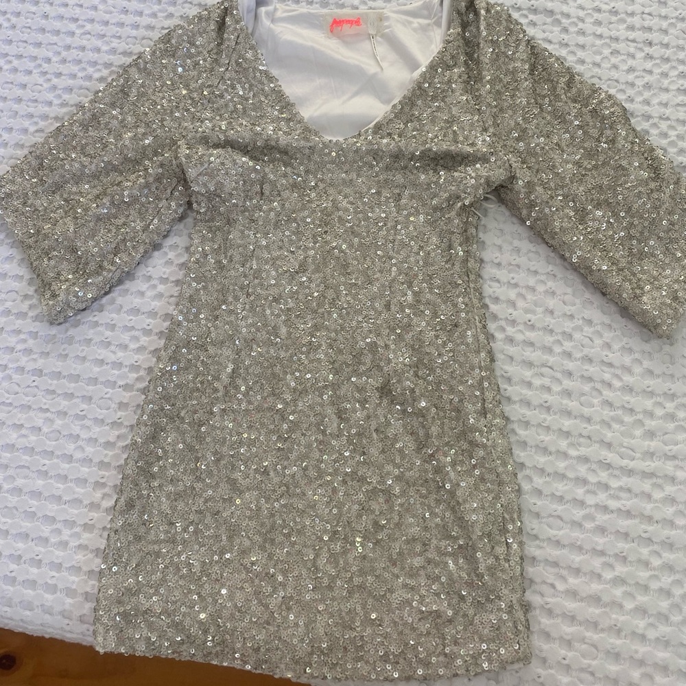 Free people sparkle bride dress